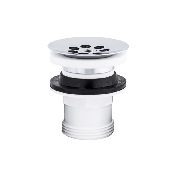 Botnventill með rist - Króm